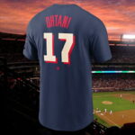 Angeles （エンジェルス）大谷翔平モデル Tシャツ ネイビー Men's Los Angeles Angels Shohei Ohtani Nike Navy 2021 MLB All-Star Game Name & Number T-Shirt MLB-TS-NV3