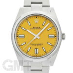 ロレックス オイスターパーペチュアル41 124300 イエロー ROLEX 新品メンズ 腕時計 送料無料